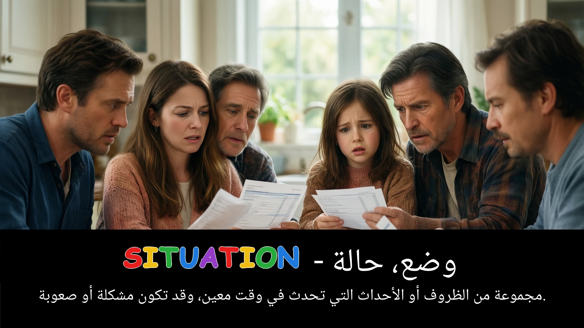 Arabic Illustration for situation